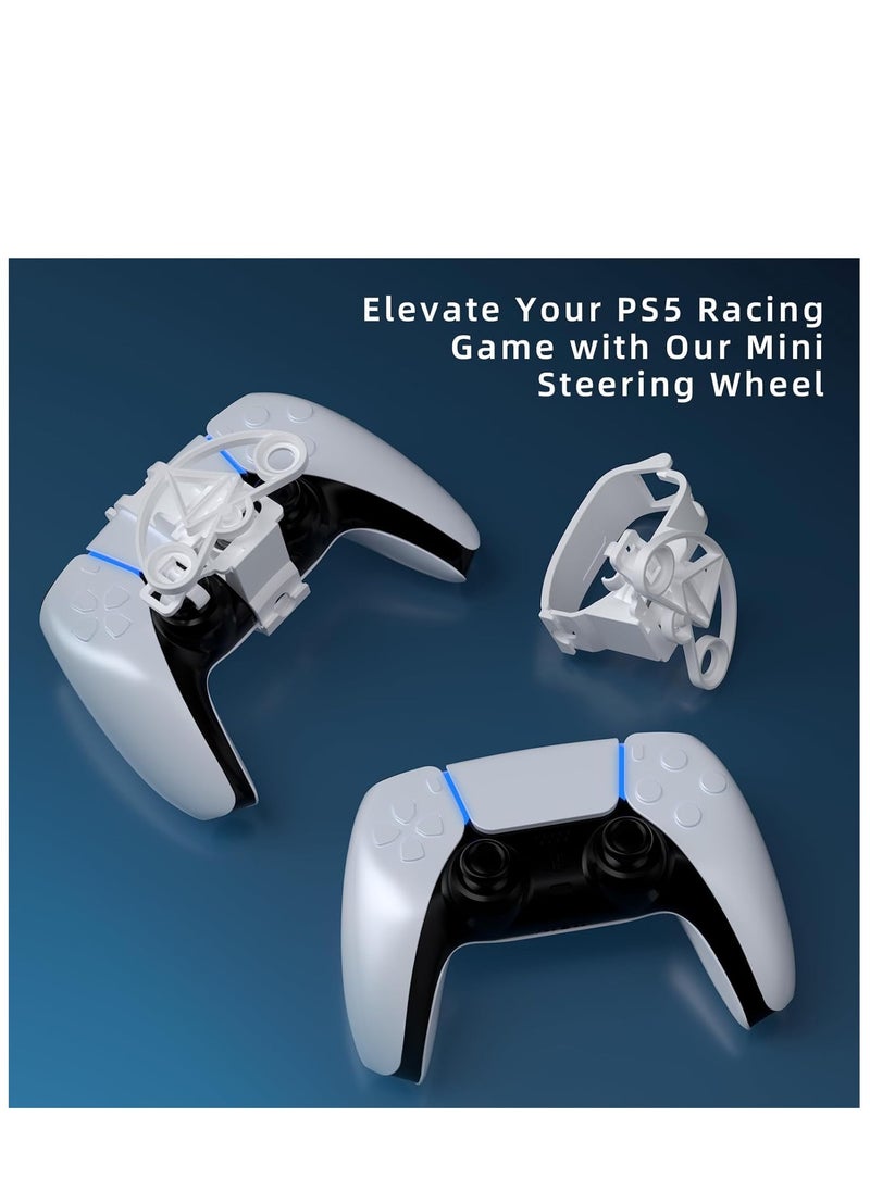 Generic Mini Steering Wheel for PS5 Controller – Racing Game Attachment for Enhanced Driving Simulation – Ergonomic, Non-Slip Grip – Compatible with PlayStation 5, PS4, PC – Realistic Racing Wheel Accessor  - Image 3