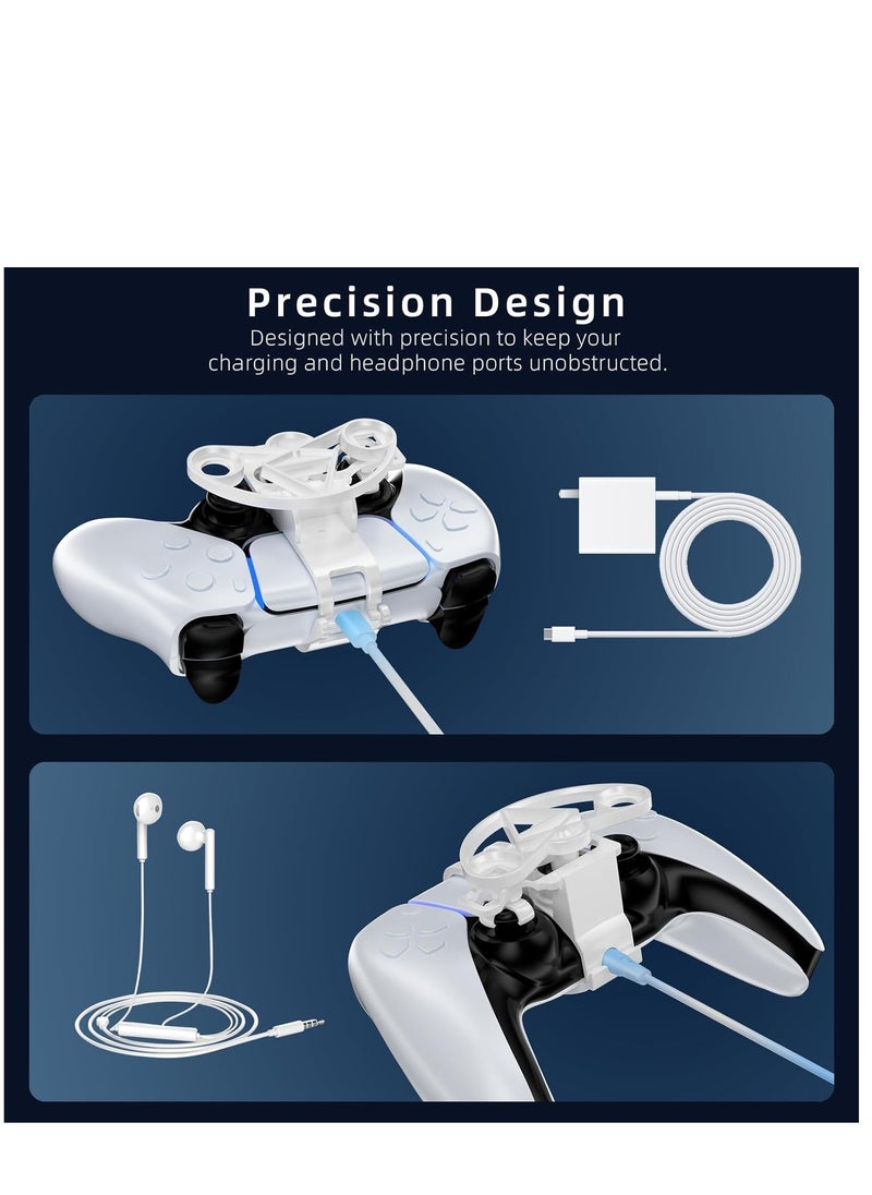 Generic Mini Steering Wheel for PS5 Controller – Racing Game Attachment for Enhanced Driving Simulation – Ergonomic, Non-Slip Grip – Compatible with PlayStation 5, PS4, PC – Realistic Racing Wheel Accessor  - Image 5