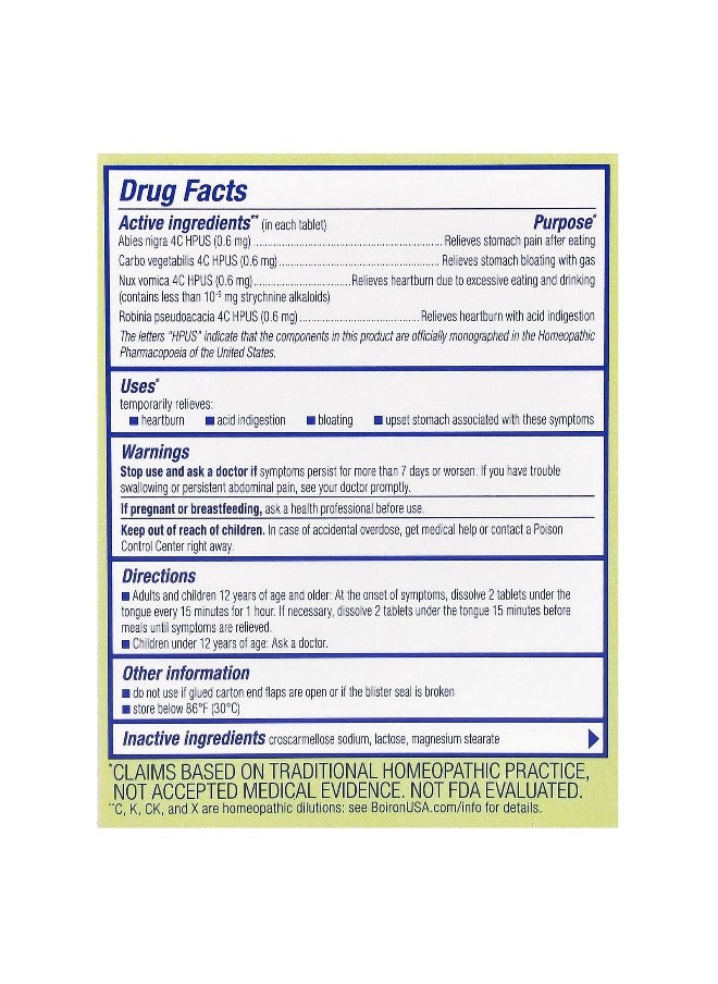 Boiron Boiron, Acidil, Heartburn Relief, Unflavored, 60 Meltaway Tablets  - Image 2
