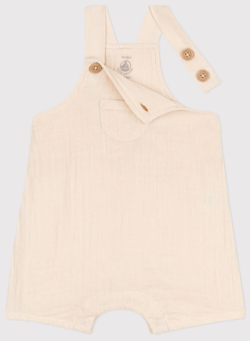 Petit Bateau Kids Gauze Dungaree Shorts