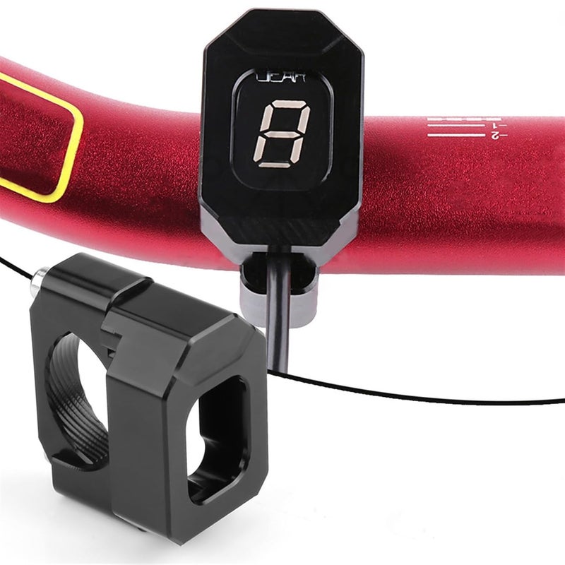 Vuzmode Motorcycle Gear Indicator - Red Bracket - Image 4