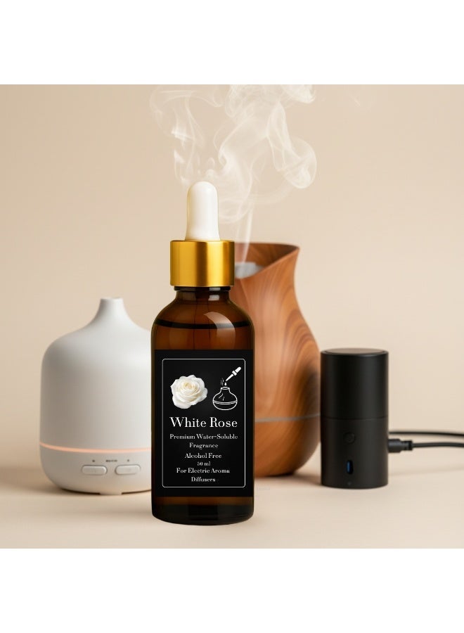 عطر الورد الأبيض المركز للفواحات الكهربائية والبخاريه والالتراسونيك - (زجاجه اعاده الملئ) 50 مل - خالٍ من الكحول - ثبات قوي - آمن صحيًا - Image 5