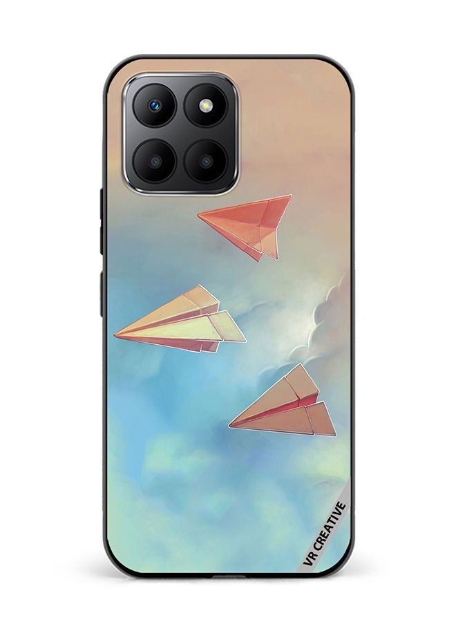 VR CREATIVE Protective Case Cover For Honor 70 Lite Paper Plane Design  Multicolour - Image 1