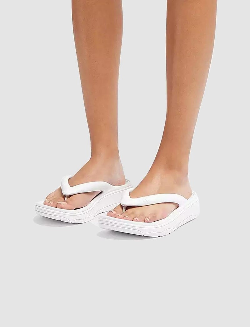 FitFlop Relıeff Recovery Hf4 White Women's Flip Flops - Image 2
