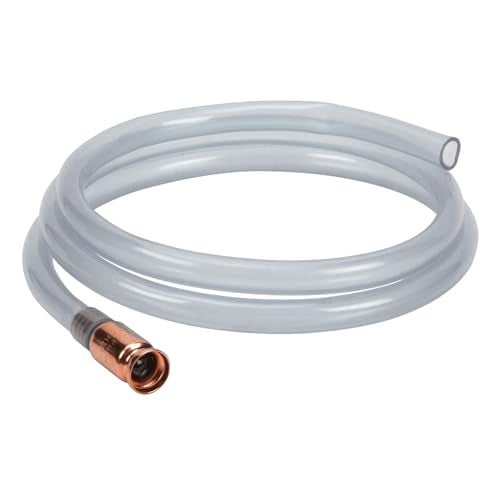 Performance Tool W54154 Food-Grade 3.5 GPM Liquid Transfer Shaker Siphon Tube Hose, Clear Blue, 6-foot Tube - Image 1