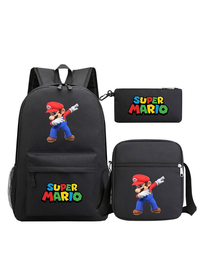 Super Mario Printed Youth Large Capacity Men's and Women's Shoulders