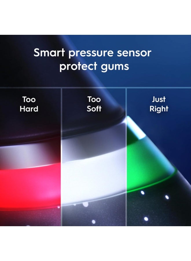 أورال بي فرشاة أسنان أورال-بي iO Series 10 AI قابلة لإعادة الشحن، 7 أوضاع ذكية، تقنية iO، ذكاء اصطناعي مع تتبع ثلاثي الأبعاد للأسنان، شاشة تفاعلية، 3 ساعات من الاستخدام، شاحن مغناطيسي سريع - أسود العقيق - Image 5