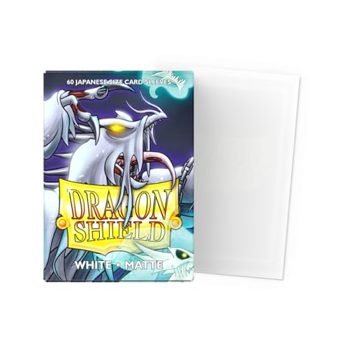Arcane Tinmen Dragon Shield | Japanese Size Card Matte Sleeves | 60 CT - Smooth & Tough Premium TCG Sleeves - Compatible with Yu-Gi-Oh, Naruto, Cardfight & Vanguard | White - Image 2