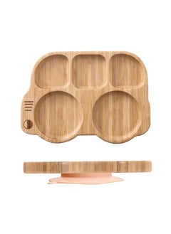 Generic Cute Cartoon Kids Sectioned Dinner PlateCar plate peach color Car plate peach color 