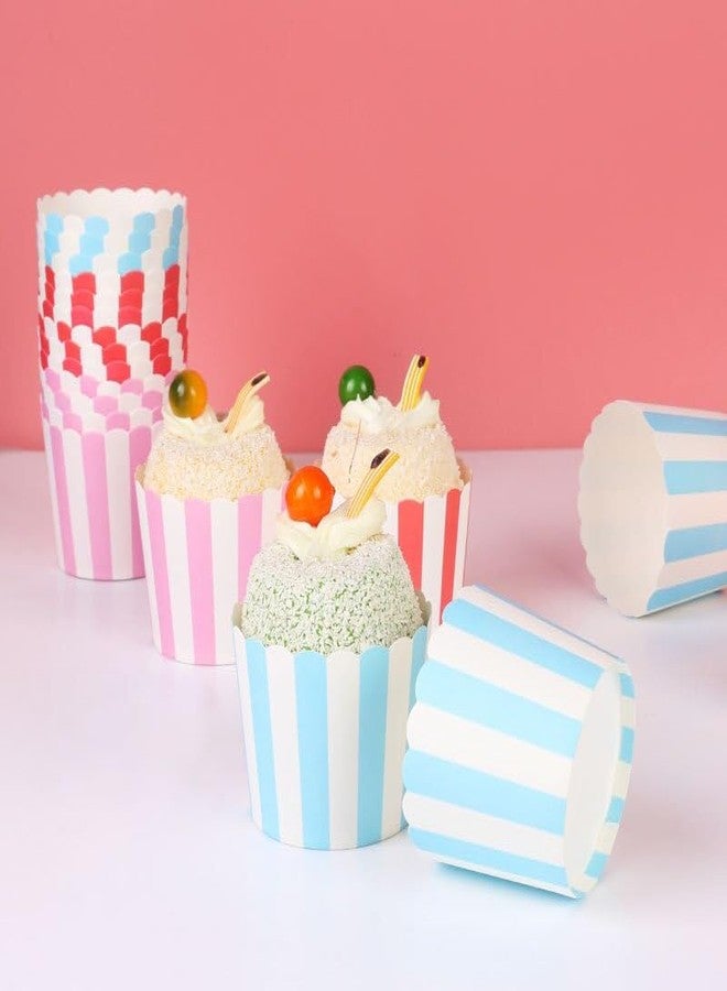 Cake Decor - Deep Paper Muffin Cupcake Baking Cups - Multicolor, 50 Pack - Premium Non-Stick, Grease-Resistant, Oven Safe, Disposable Liners for Muffins, Cupcakes, Treats - Image 4