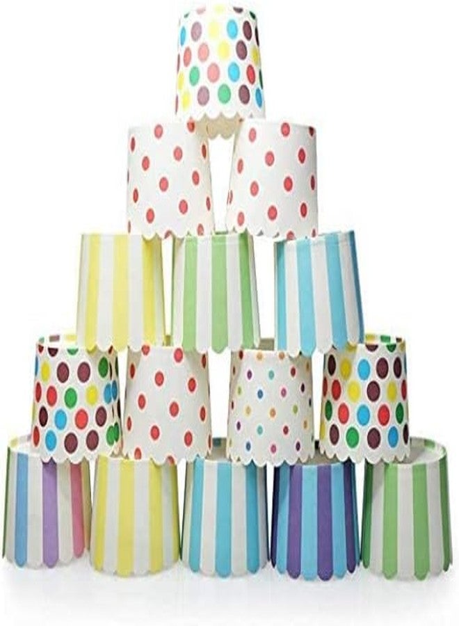 Cake Decor - Deep Paper Muffin Cupcake Baking Cups - Multicolor, 50 Pack - Premium Non-Stick, Grease-Resistant, Oven Safe, Disposable Liners for Muffins, Cupcakes, Treats - Image 3