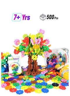 Viahart Brain Flakes Building Toy Set | 500 Piece | Interlocking Plastic Disc | STEM Toy | Building and Construction Set | Educational & Learning Toys For Kids, Children | Plastic