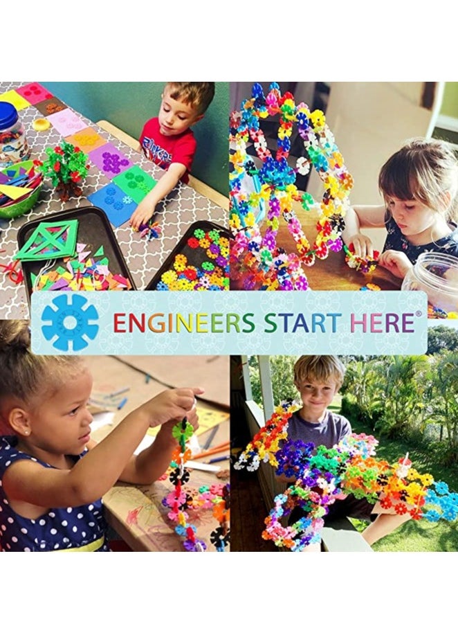 Brain Flakes - Viahart Brain Flakes Building Toy Set | 500 Piece | Interlocking Plastic Disc | STEM Toy | Building and Construction Set | Educational & Learning Toys For Kids, Children | Plastic - Image 1