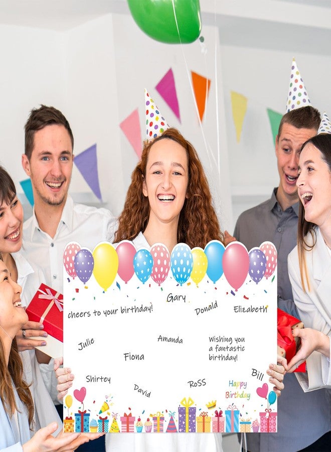 WNINK Jumbo Birthday Card Giant Guest Book, Extra Large Birthday Greeting Card with Envelope for Girls Boys Men Women Birthday Party Supplies 22 x 14 Inch - Image 4