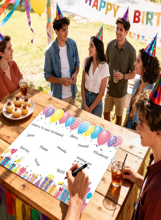 WNINK Jumbo Birthday Card Giant Guest Book, Extra Large Birthday Greeting Card with Envelope for Girls Boys Men Women Birthday Party Supplies 22 x 14 Inch - Image 5