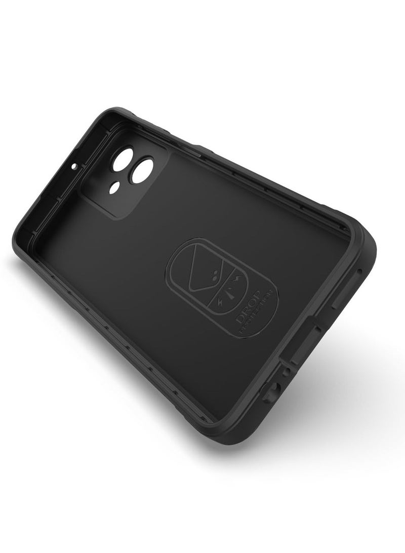 Motorola Moto G54 5G Case Cover, Heavy Duty 3D Striped Pattern Sensory Soft Silicone Full Portection Shockproof Phone Case For Motorola Moto G54 5G Black - Image 4