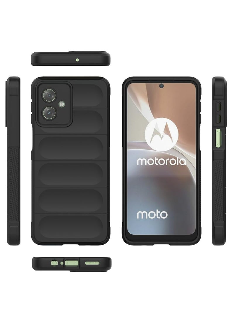 Motorola Moto G54 5G Case Cover, Heavy Duty 3D Striped Pattern Sensory Soft Silicone Full Portection Shockproof Phone Case For Motorola Moto G54 5G Black - Image 1