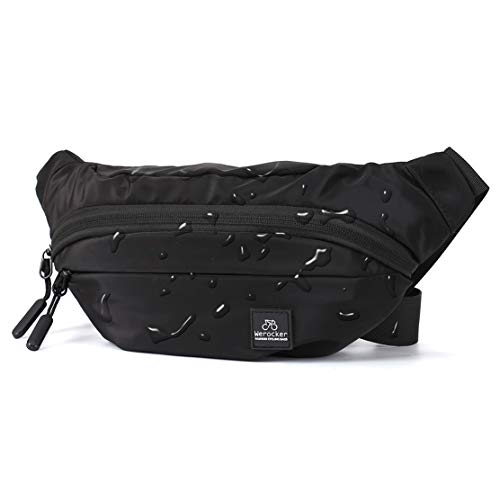 HYC00 Large Fanny Pack for Men Women Plus Size Waist Waterproof, Gym Outdoor Fashion Belt Waist Bag Pack Pouch for Men with Zipper Adjustable Strap - Image 1