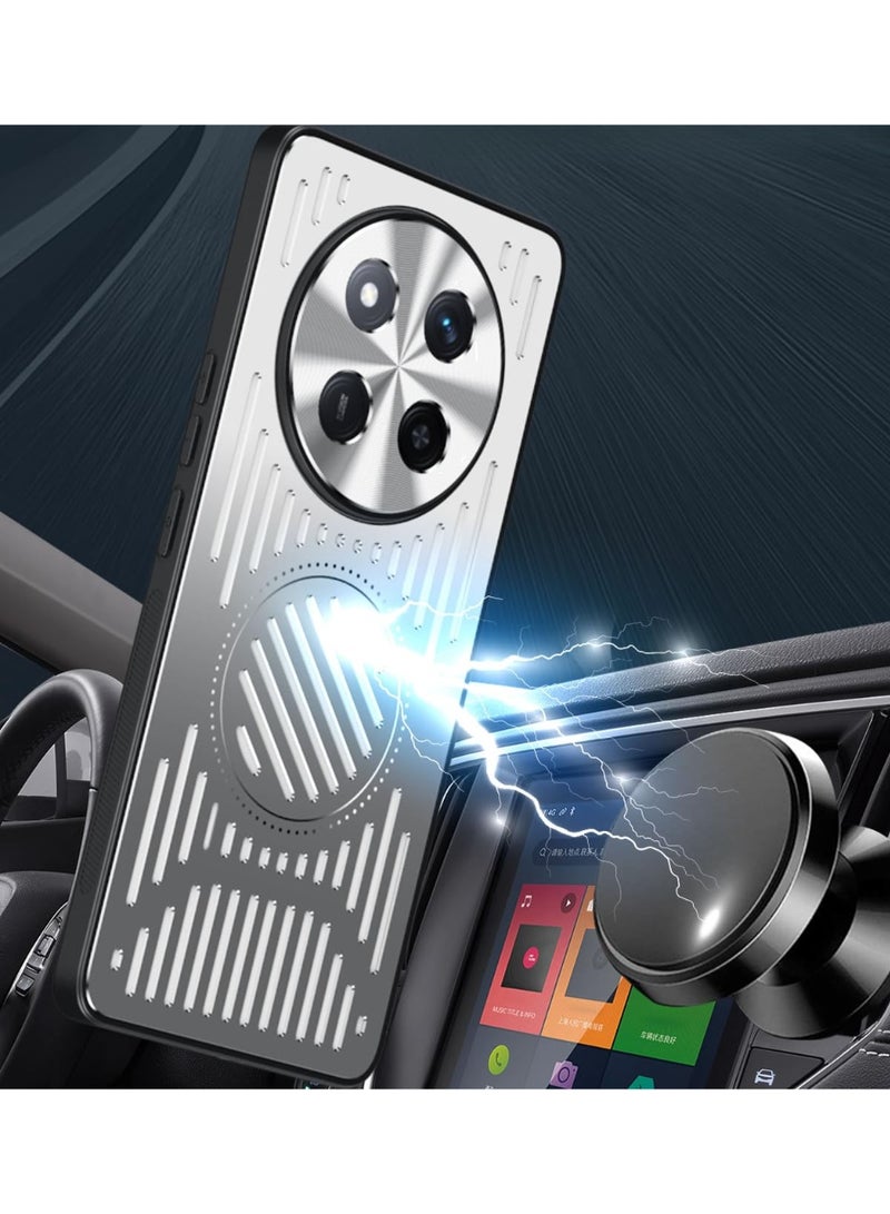 Case Compatible with Honor X9c 5G Case, Aluminum Alloy Metal Backplane Anti-fingerprint Shockproof Bumper Heat Dissipation Cooling Case for Honor X9C - Image 5