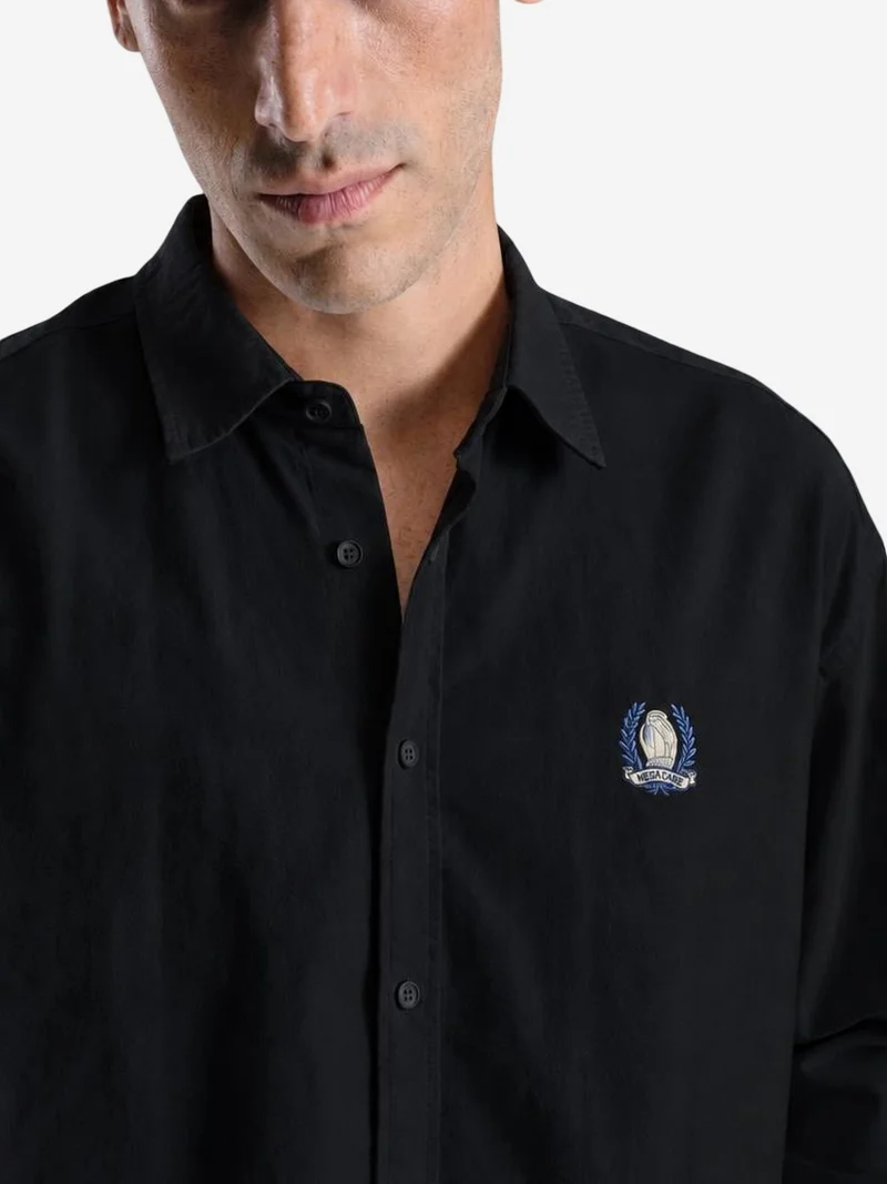 جيستو GIESTO Men's Embroidered Cotton Poplin Shirt