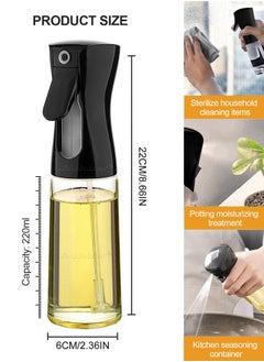 WinHolder Oil Sprayer -  Olive Cooking Dispenser Bottle - Olive Oil Spray Bottle -  Home Kitchen Cooking Tool for Air Fryer, Roasting, BBQ, Salad, Baking, Barbecue-220ml  - Image 4