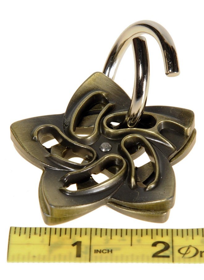 Deluxe - Helix Hanayama Brain Teaser Puzzle, Level 5 Difficulty, Red Velveteen Drawstring Pouch, Bundled Items - Image 1