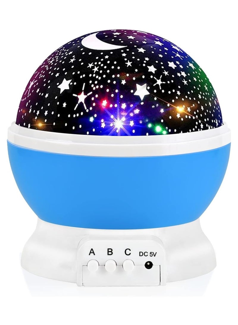 hayapoint Baby Night Light Projector for Kids Ages 2 to 7, Star Projector Night Light with 360° Rotation, 4 LED Bulbs, 9 Color Modes, USB Powered Nursery Lamp, Bedroom Decor for Girls and Boys  - Image 1