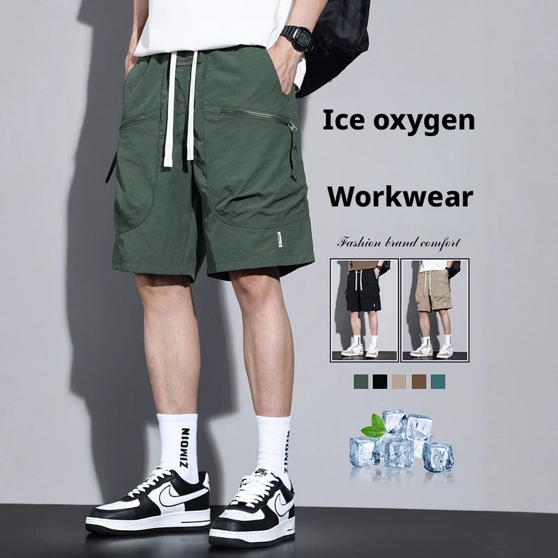 Men's Cargo Shorts Summer Thin Loose Breathable - Image 1