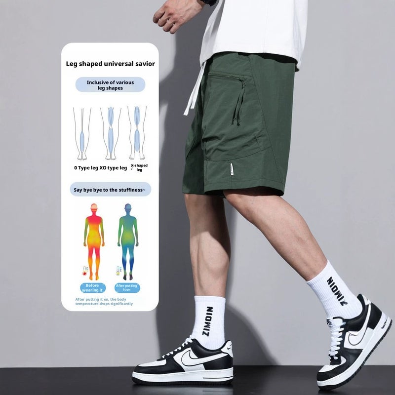 Men's Cargo Shorts Summer Thin Loose Breathable - Image 3