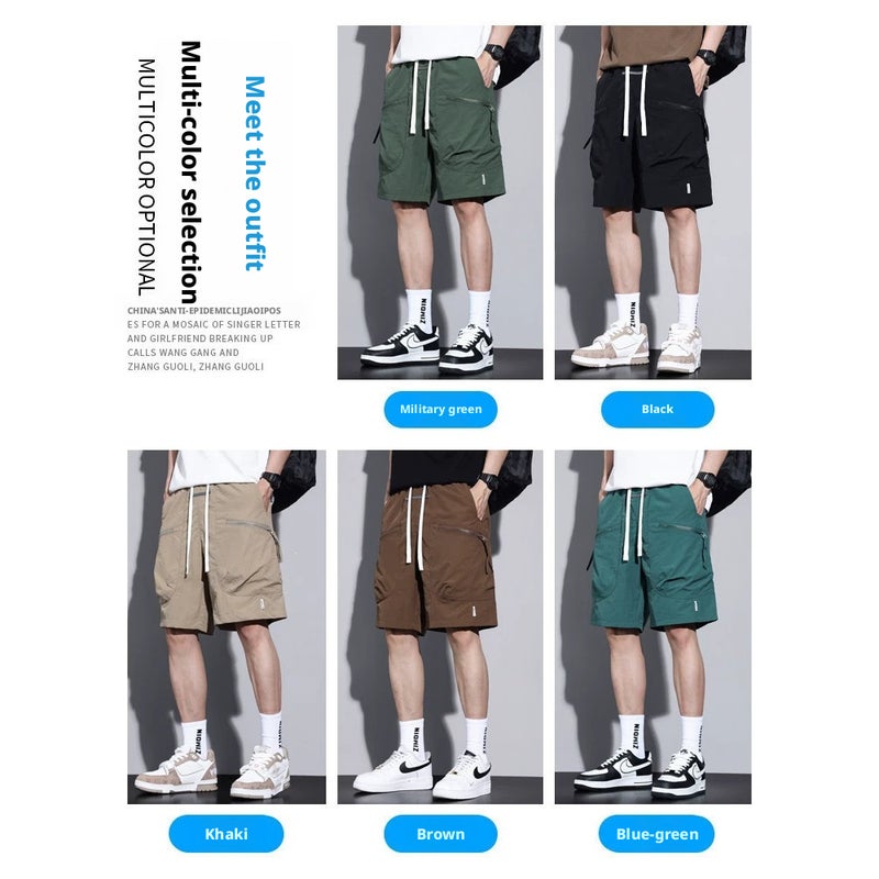 Men's Cargo Shorts Summer Thin Loose Breathable - Image 4