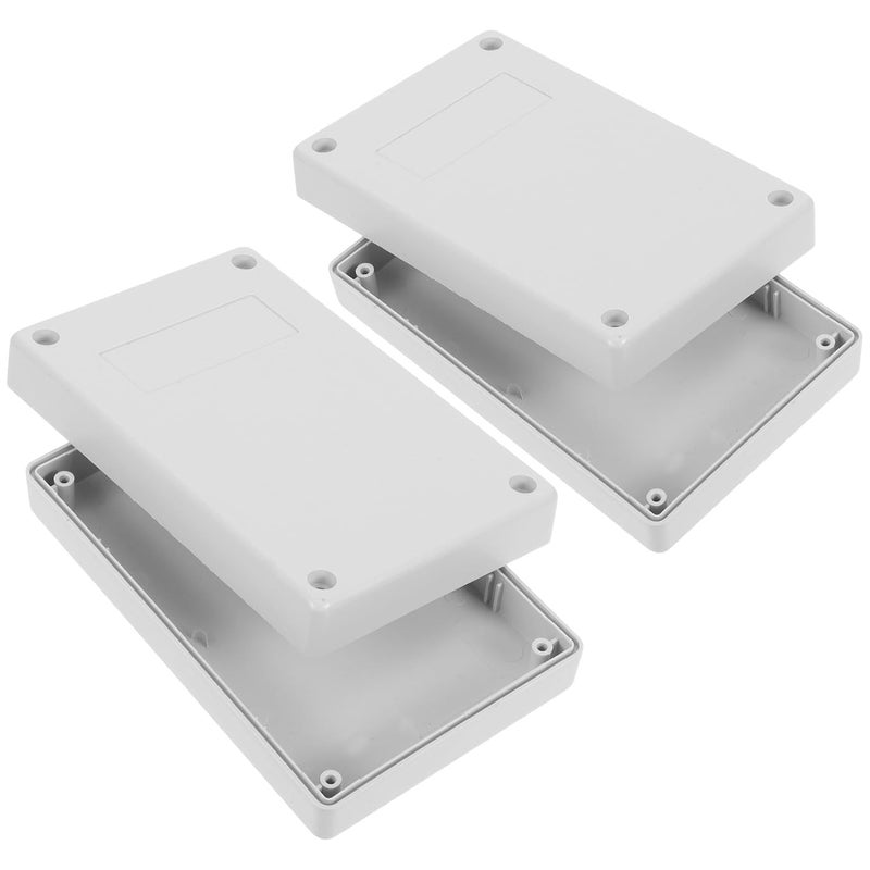 2Pcs High Strength Shockproof Plastic Electrical Project Box Dustproof Junction Enclosure - Image 1