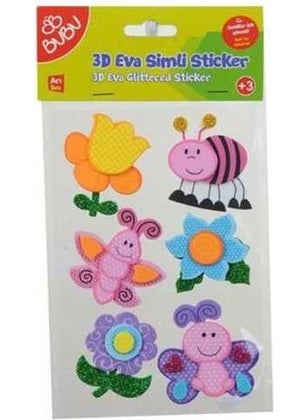 BUBU 3D Eva Glitter Sticker Animals Bee -STS045 