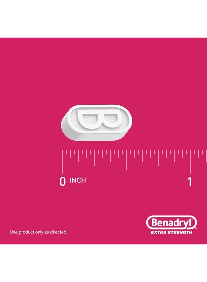 Benadryl مسكن حساسية قوي إضافي، 50 ملغ أقراص ديفينهيدرامين - 24 حبة - Image 5