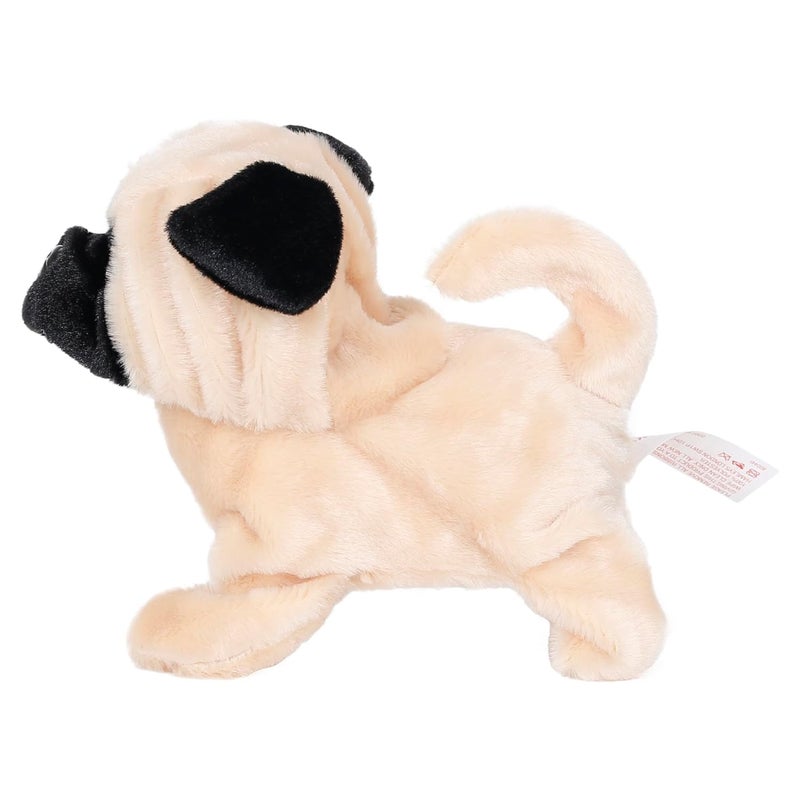 Hamleys كلاب البج في اللعب - دمية كلب ناطق ومشاة بنقاط | ألعاب حيوانات تفاعلية للأطفال من عمر 3 سنوات فما فوق | هدية عيد ميلاد للأطفال | دمية كلب محشوة (بيضاء) - Image 3