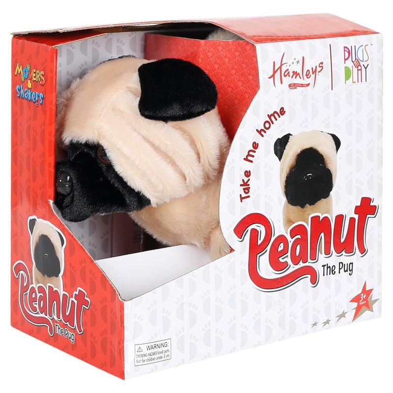 Hamleys كلاب البج في اللعب - دمية كلب ناطق ومشاة بنقاط | ألعاب حيوانات تفاعلية للأطفال من عمر 3 سنوات فما فوق | هدية عيد ميلاد للأطفال | دمية كلب محشوة (بيضاء) - Image 4