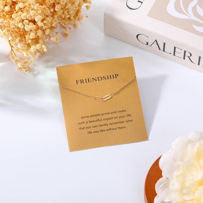 Baydurcan Friendship Necklace BFF Gifts for Best Friend Circle Knot Necklace (Friend-circle) - Image 4