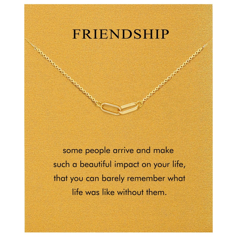 Baydurcan Friendship Necklace BFF Gifts for Best Friend Circle Knot Necklace (Friend-circle) - Image 1