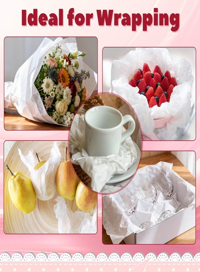 RYKOMO 100 Sheets 15 x 20 Inch Acid Free Tissue Paper for Storage, Unbuffered No Acid Papers White Tissue Paper Large Wrapping Papers Bulk for Preserving Clothing Festival Mother's Day Gift Wrap - Image 4