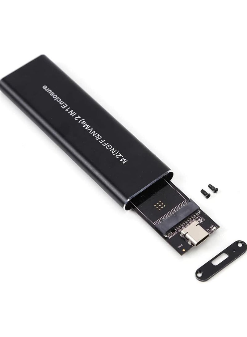 علبة محرك الأقراص الصلبة الخارجية SSD M2 PCI-E، محول M2 M-Key SSD إلى USB-C (M2 إلى NVMe) - Image 3