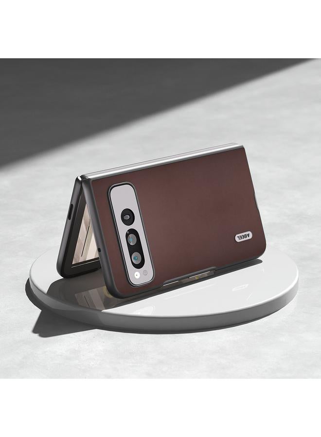 اس-توب جراب هاتف Google Pixel Fold القابل للطي من ABEEL، مصنوع من الجلد الطبيعي من سلسلة Xiaoya - Image 5