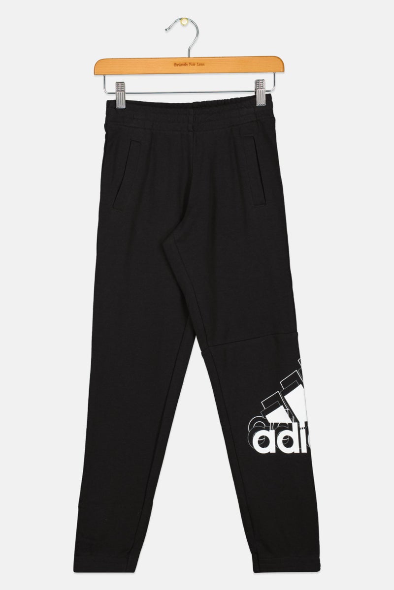 Adidas Kids Boy Brand logo Outdoor Track Pants, Black  - Image 1