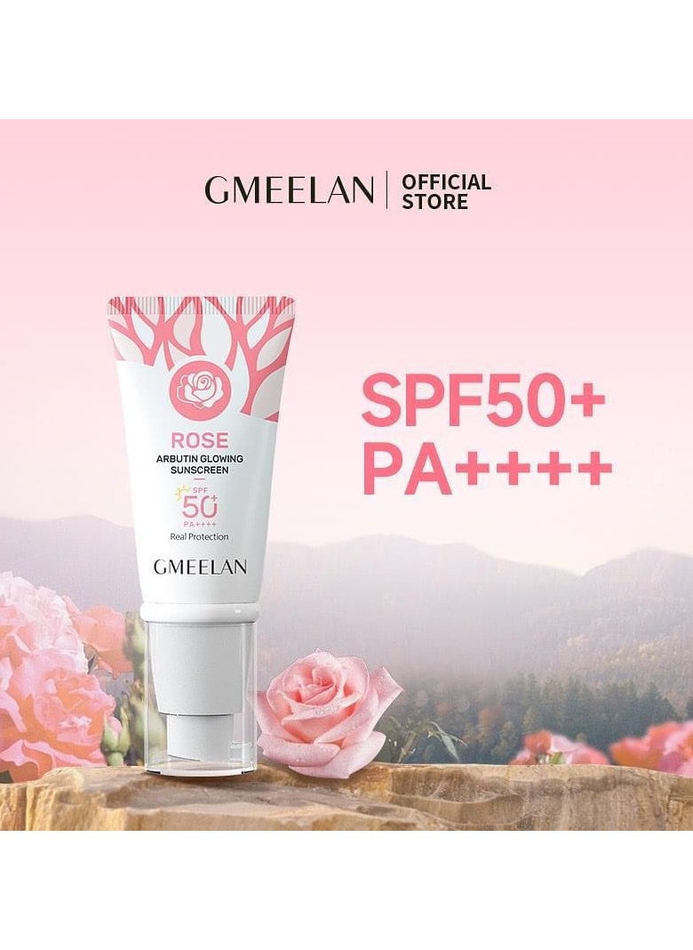 GMEELAN gmeelan rose arbutin glowing sunscreen real protection  - Image 1