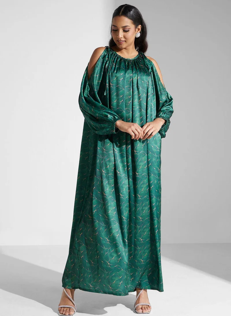 SINOIR Floral Printed Dress