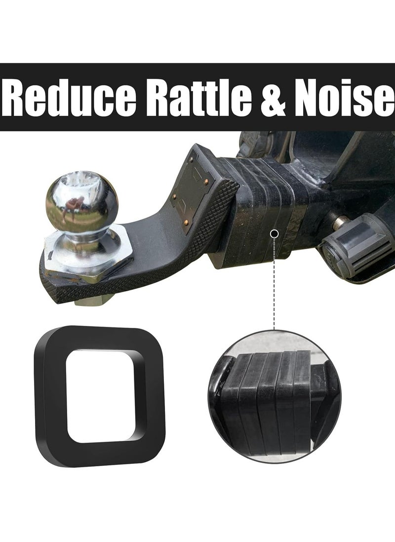 Oasisgalore - 4 Pack 2 Inch Hitch Receiver Silencer Pad Reduces Rattle and Noise, Provide Cushion Between Receivers and Tow Hitches - Image 1