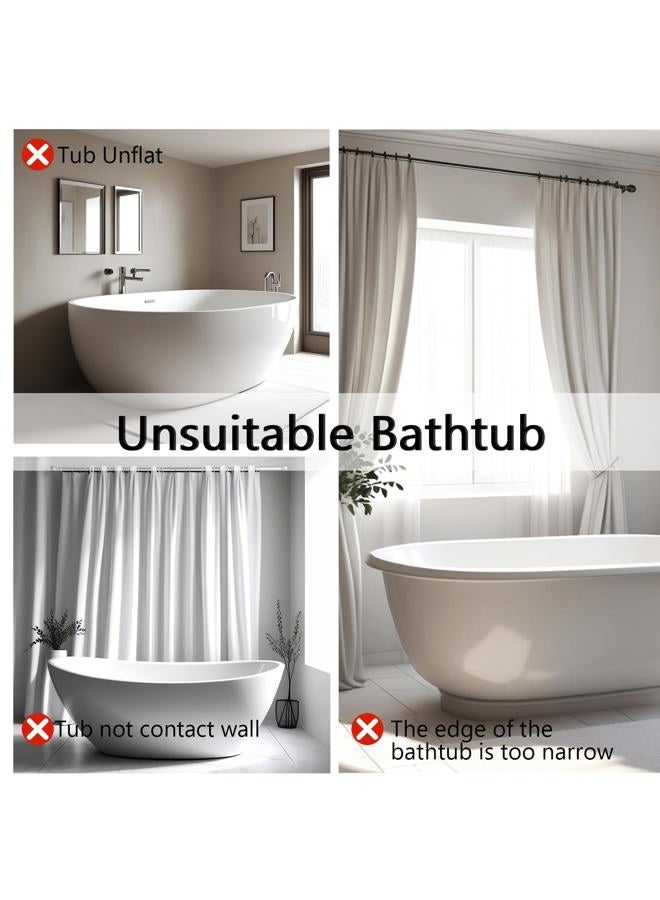 ZephyrJazz 2 Pack Plastic Bathtub Water Splash Guards,Tub Corner Guards to Keep Water in Tub, Self-Adhesive & Prevent Shower Water from Splashing Out. - Image 5