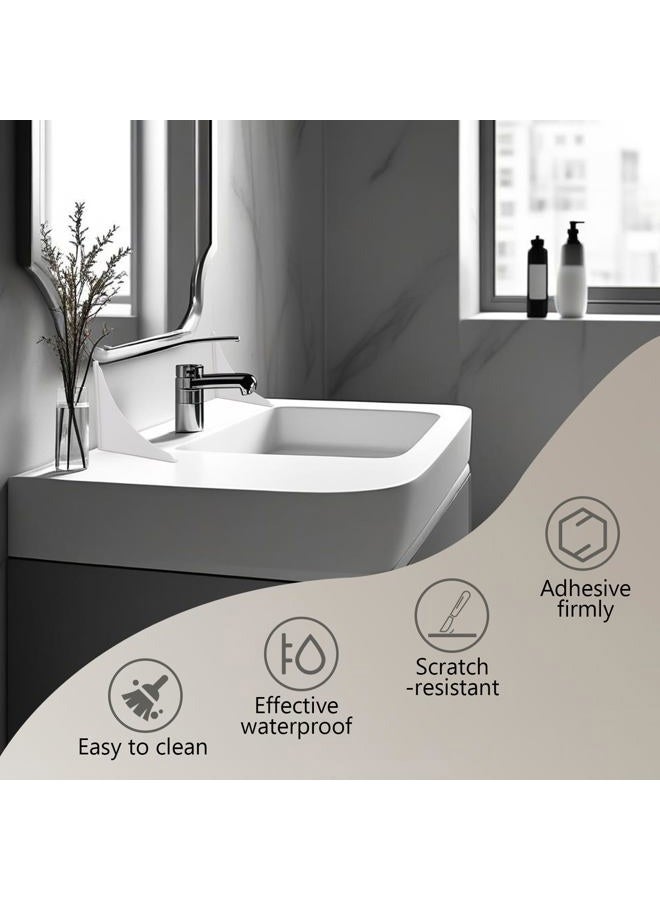 ZephyrJazz 2 Pack Plastic Bathtub Water Splash Guards,Tub Corner Guards to Keep Water in Tub, Self-Adhesive & Prevent Shower Water from Splashing Out. - Image 4