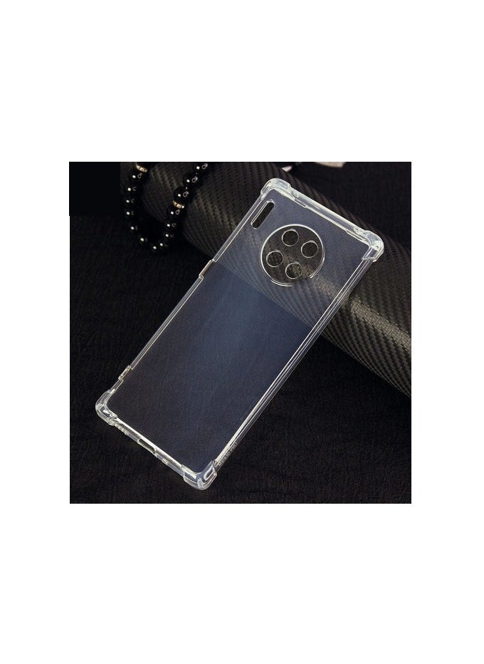 Transparent Case for Huawei Mate 30 with Reinforced Corners, Scratch Resistant, TPU Rubber and Soft Silicone with Camera Protection
