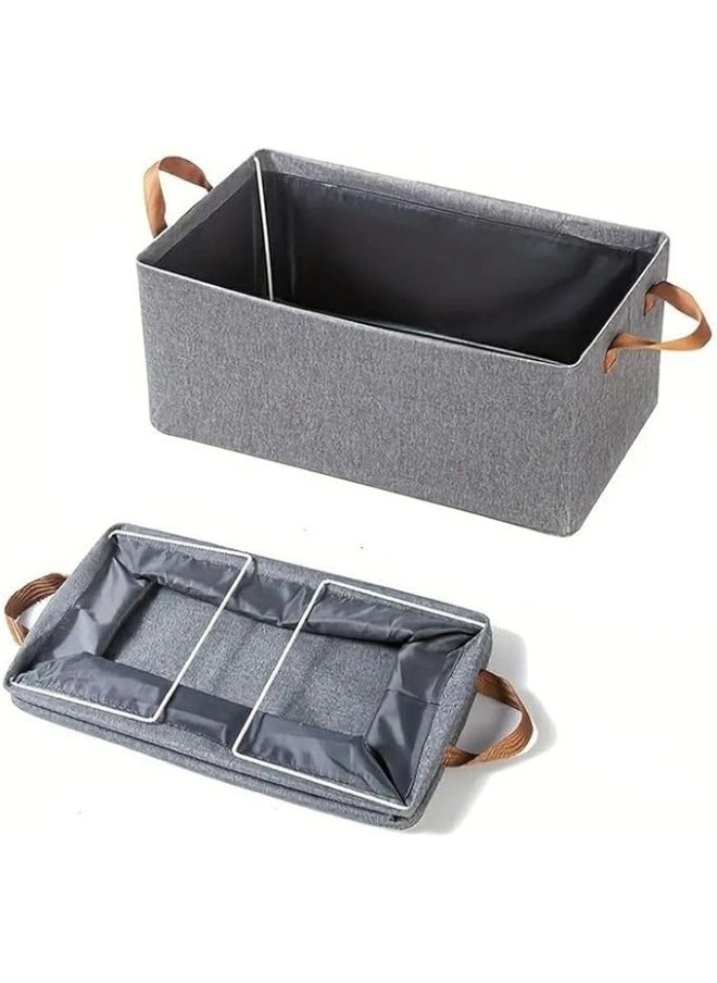 Generic (3 pieces) of foldable Oxford storage box for organizing clothes, towels and furnishings, size 44*30*20 cm (color may vary)  - Image 3