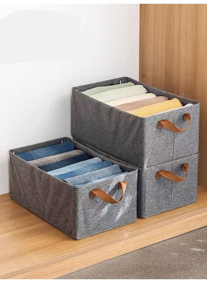 Generic (3 pieces) of foldable Oxford storage box for organizing clothes, towels and furnishings, size 44*30*20 cm (color may vary)  - Image 2