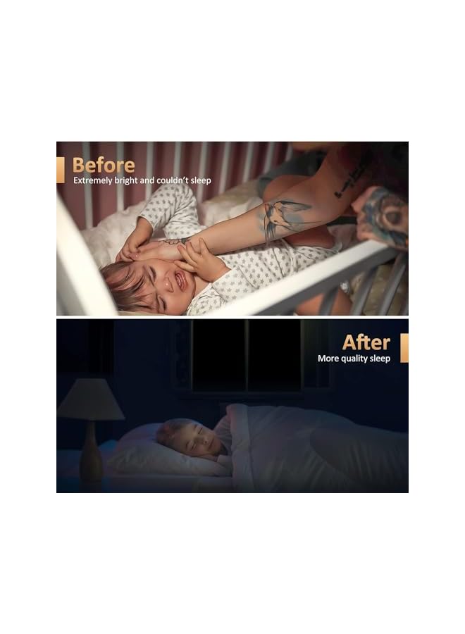 The Bros Blackout Blind, Sunblock DIY Window Blinds, Portable Blackout Blinds Stick On Window No Drill, Blackout Curtains for Bedroom Nursery Loft Travel RV Car, 300x150cm - Image 5